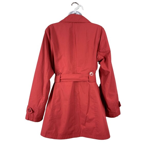 cg.l.cg Womens Pink Belted Trench Coat Style Size Large - Picture 5 of 14